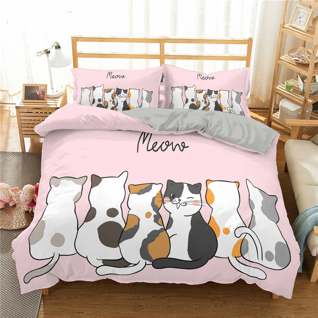 housse-de-couette-dessin-anime-chat-vintage