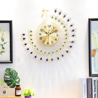 horloge-paon-salon-vintage