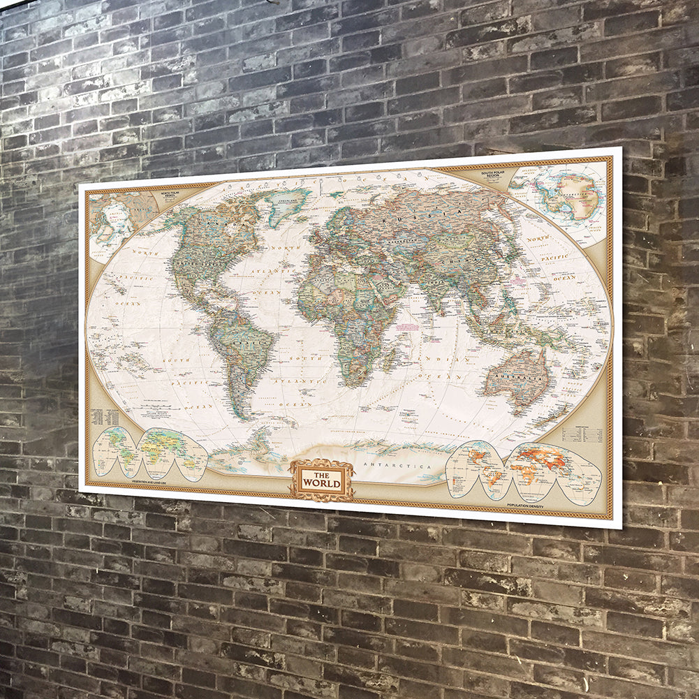 affiche-carte-du-monde-vintage