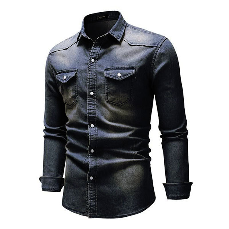 chemise-denim-slim-decontractee-homme