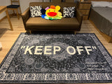 tapis-de-lettres-keep-off-vintage