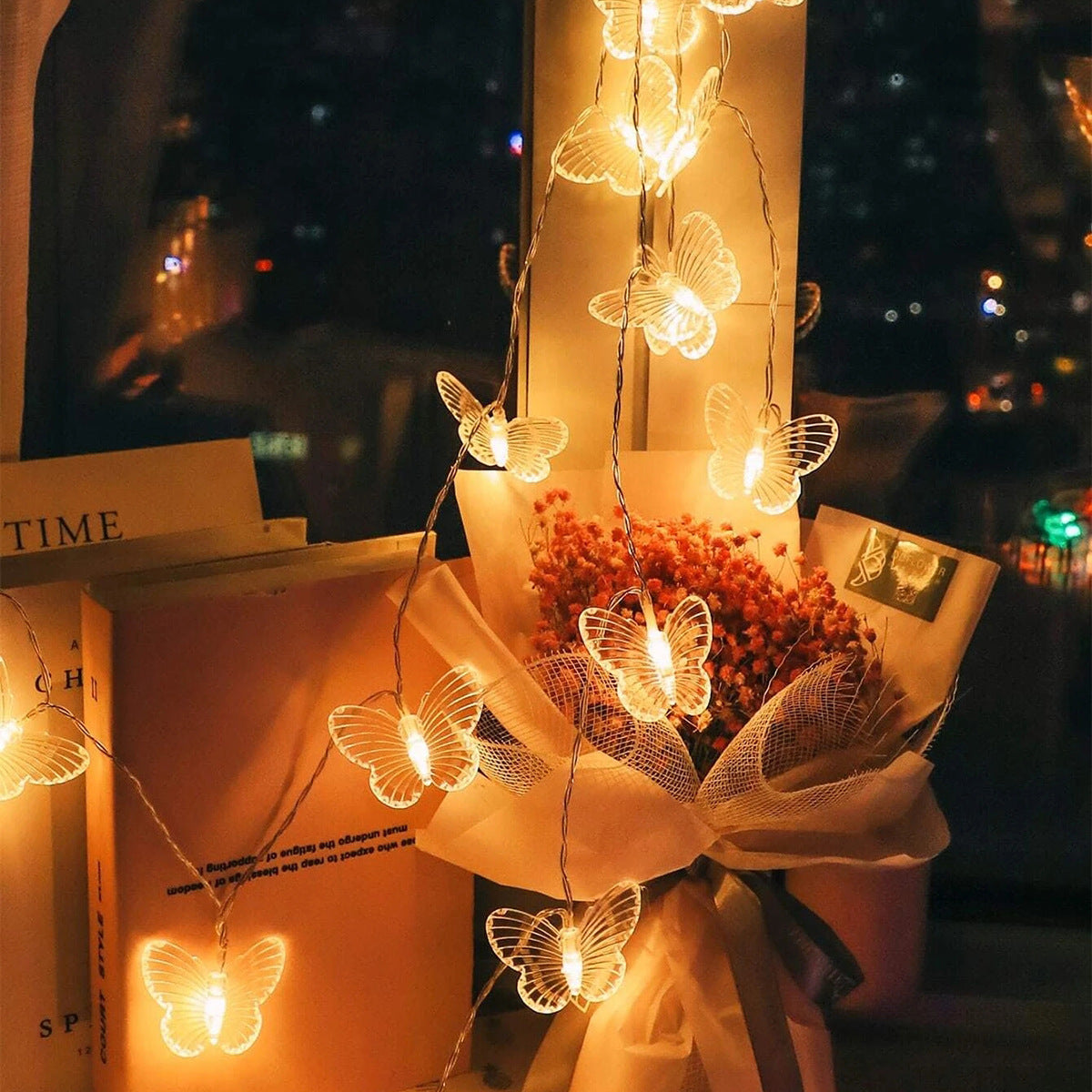 Vintage Deko-Lichtgirlandenlampe