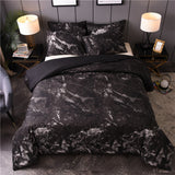 literie-de-housse-de-couette-noir-et-blanc-vintage