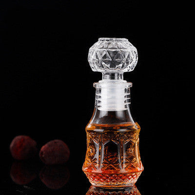mini-bouteille-de-vin-en-verre-vintage