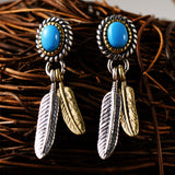 boucles-doreilles-plumes-indiennes-vintage