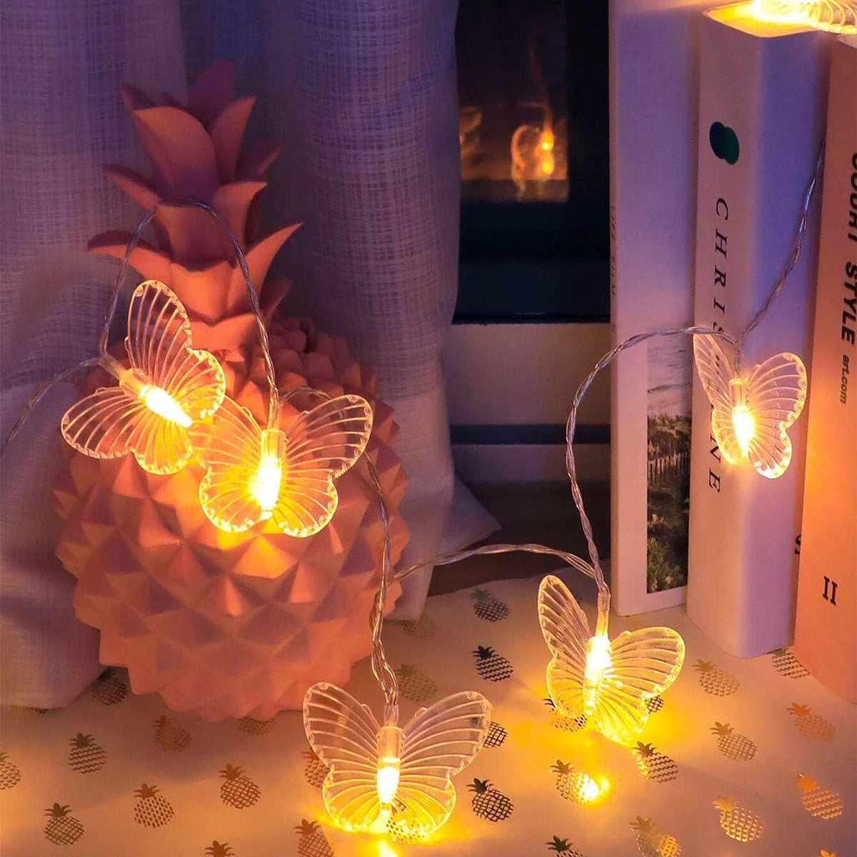 Vintage Deko-Lichtgirlandenlampe