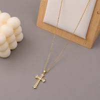 Vintage Kreuz Anhänger Halskette