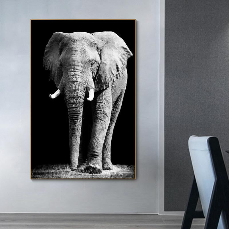affiche-de-peinture-sur-toile-delephant-sauvage-dafrique