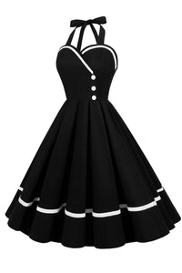 robe-pin-up-annee-80-en-col-v