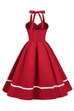 robe-pin-up-annee-80-en-col-v