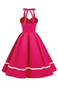 robe-pin-up-annee-80-en-col-v