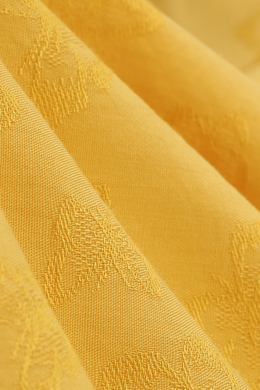robe-jaune-annee-80-a-col-rabattu