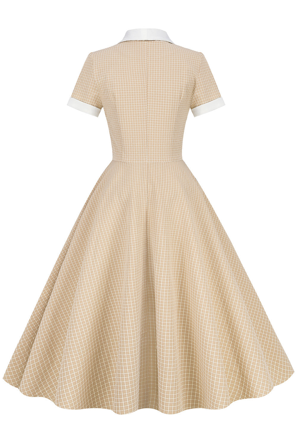 robe-a-col-chale-annee-80-a-carreaux