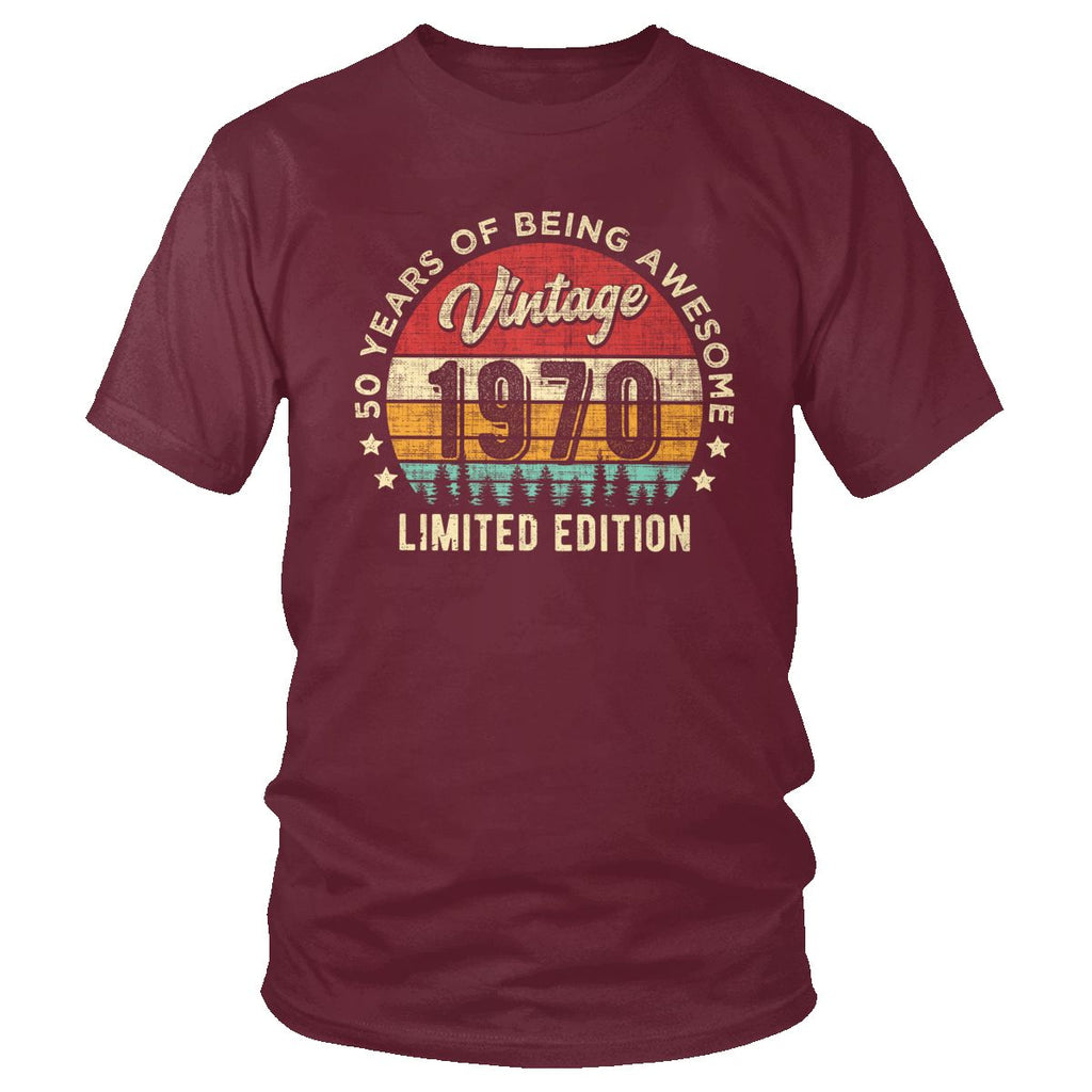 T-shirt vintage 1970 rouge