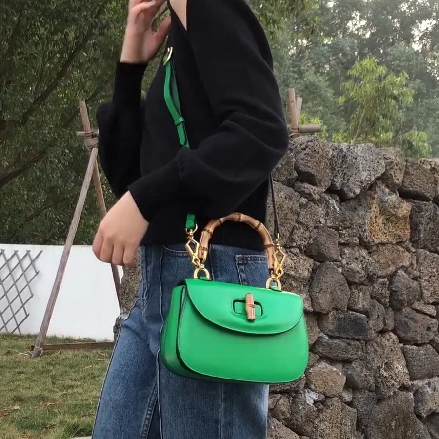 Schwarze Vintage Handtasche