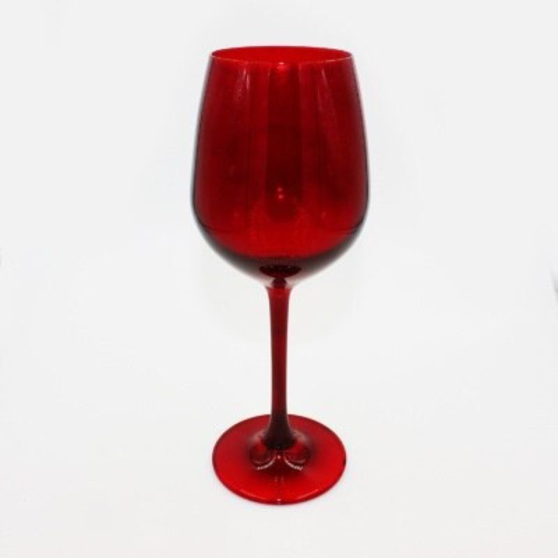 Rotes Vintage-Glas