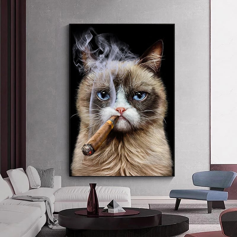 affiche-et-impression-de-toile-de-style-animal-mignon-drole