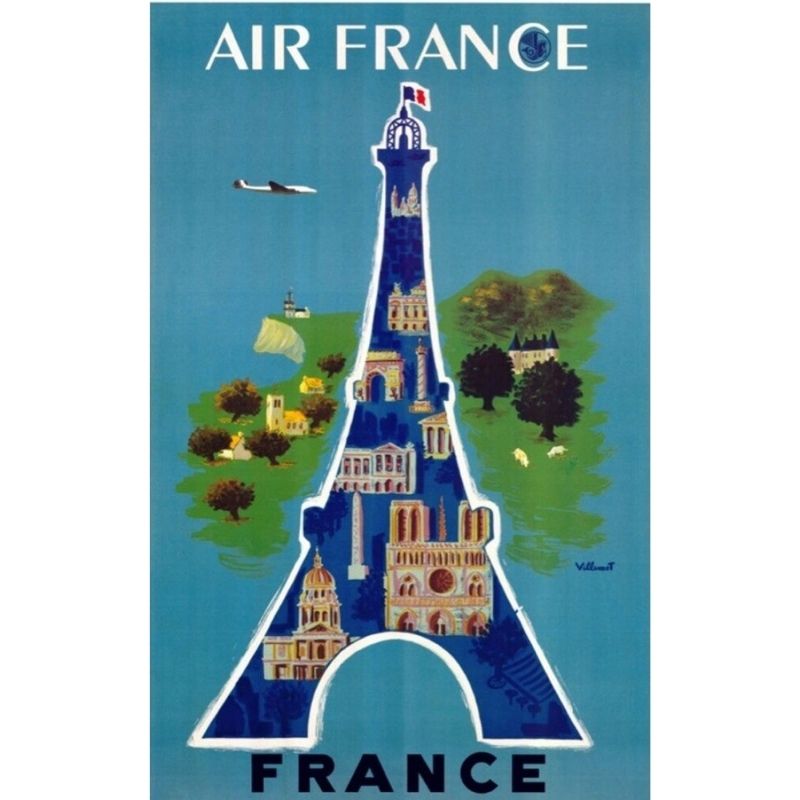     affiche-vintage-air-france