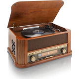 tourne-disque-retro-vintage-motif-bois