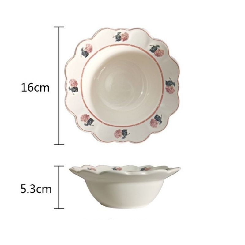 Vintage Blumen Teller