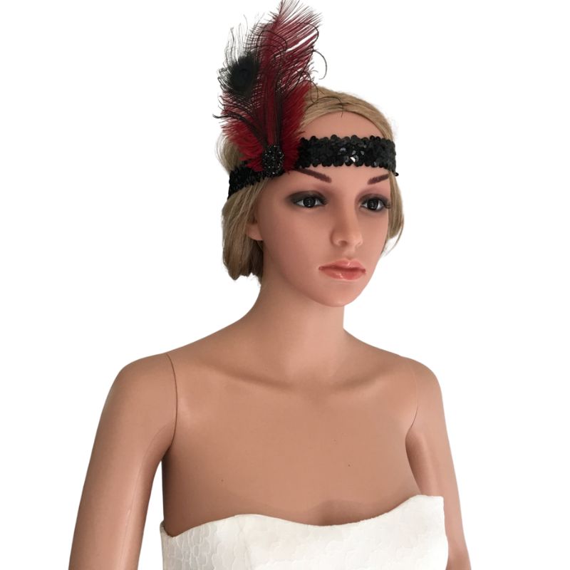 Bandeau Plume Charleston Style Chic