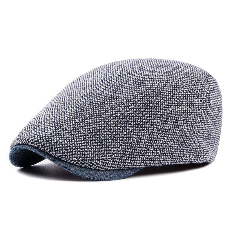 berret-casquette-plate-coton-homme-style-vintage