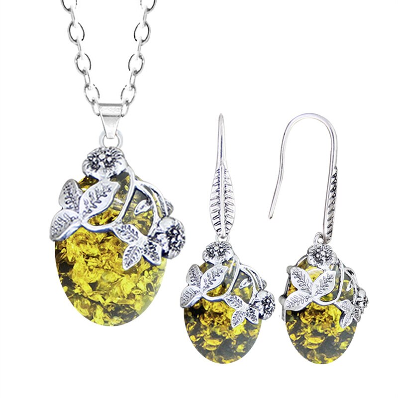        boucle-doreille-ambre-et-argent-vintage-longues