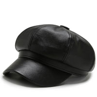 casquette-vintage-cuir-femme-noir