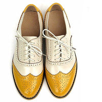 chaussure-vintage-marron-beige