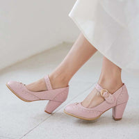 chaussures-annee-80-escarpins-petits-talons-roses