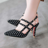 80er Jahre Schuhe Schwarze Rockabilly Pumps