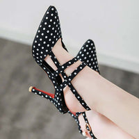 80er Jahre Schuhe Schwarze Rockabilly Pumps