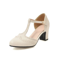 chaussures-annee-80-t-strap-cuir-beige