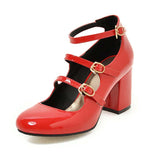 chaussures-annee-80-t-strap-rouge