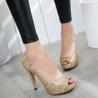 Vintage Gold Rockabilly Schuhe
