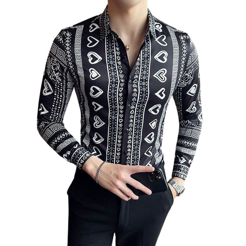     chemise-homme-imprime-vintage