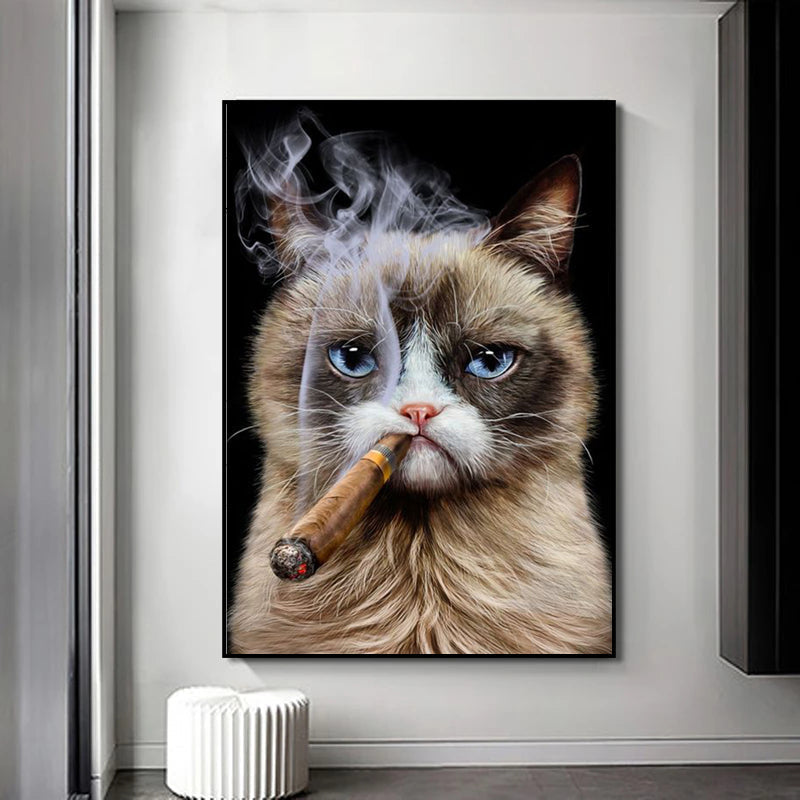 affiche-et-impression-de-toile-de-style-animal-mignon-drole