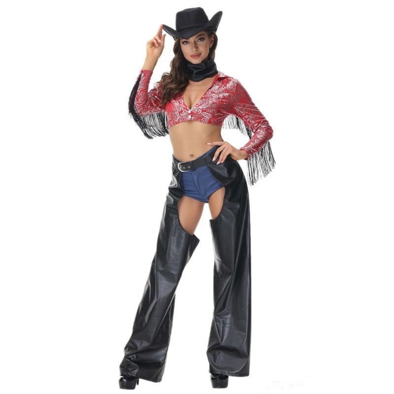 eguisement-disco-femme-avec-chapeau