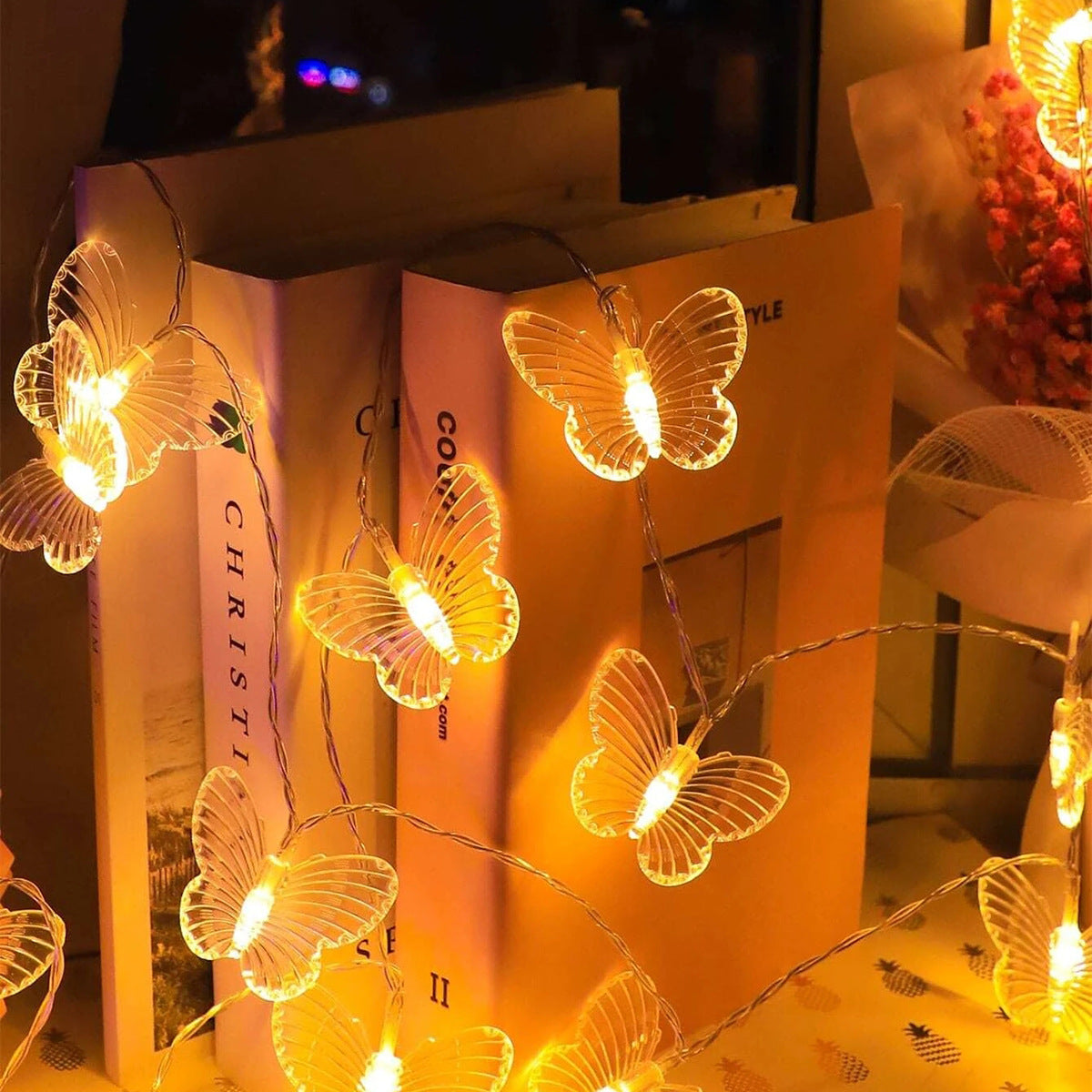 Vintage Deko-Lichtgirlandenlampe