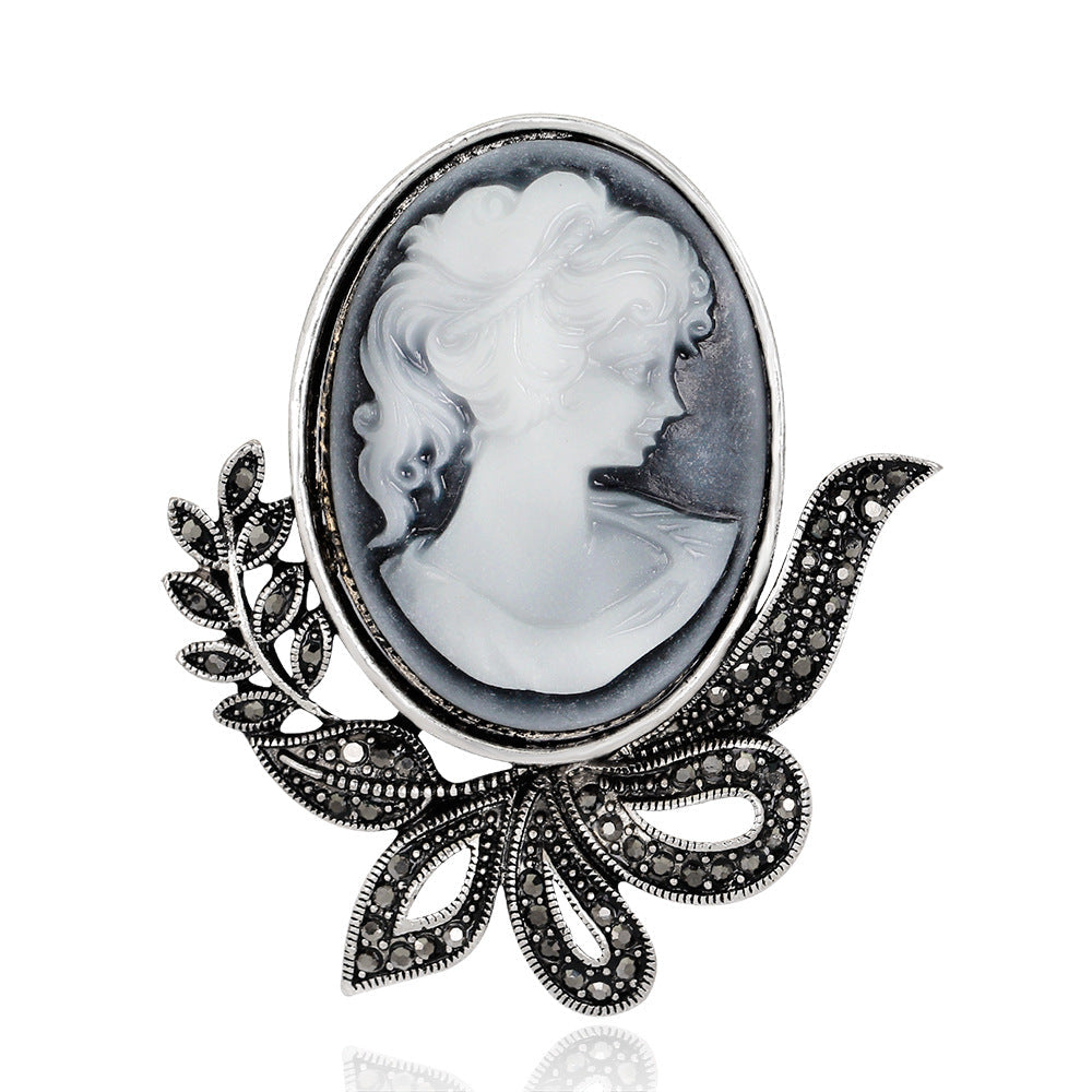 broche-tete-de-beaute-vintage-en-alliage-incruste-de-diamants