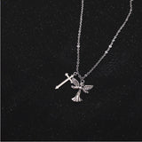 collier-pendentif-croix-ailes-dange-vintage