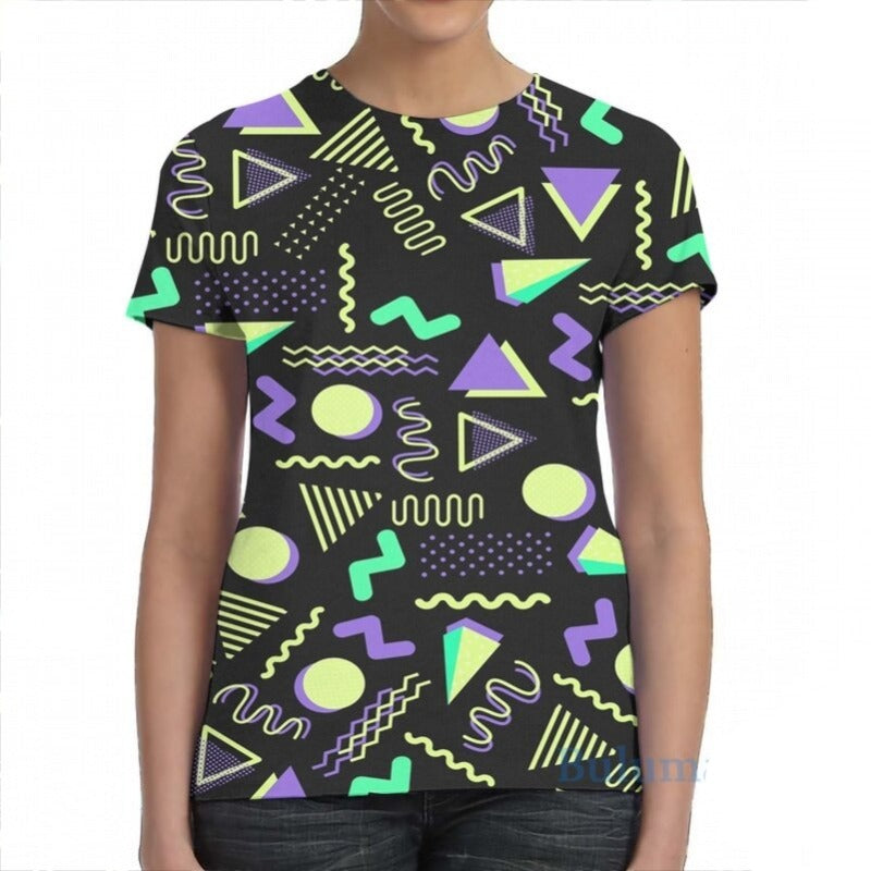 femme-shirt-t-80-colore-annee