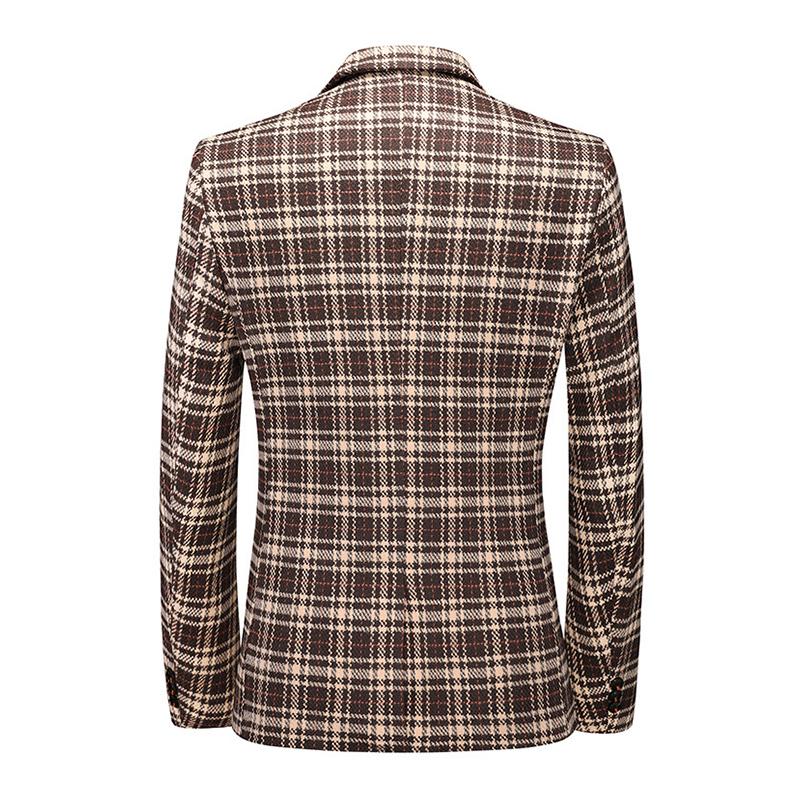 Karierter lässiger Vintage-Blazer für Herren