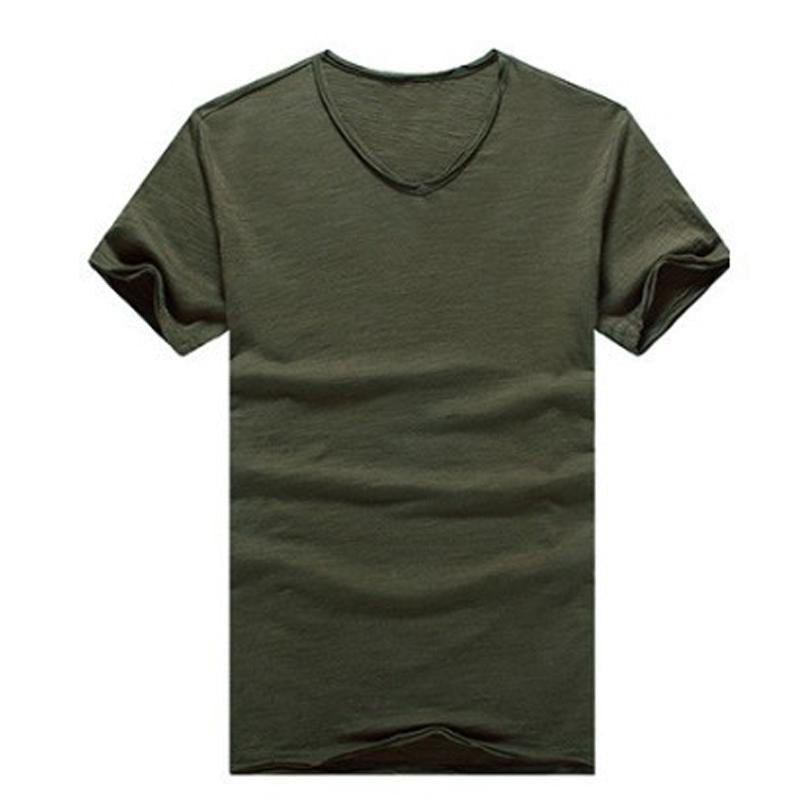 t-shirt-vintage-manches-courtes-couleur-unie