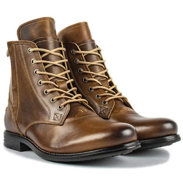 bottes-lacets-cuir-marron-vieilli