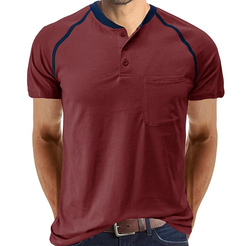 t-shirt-manches-courtes-raglan-couleur-unie-vintage