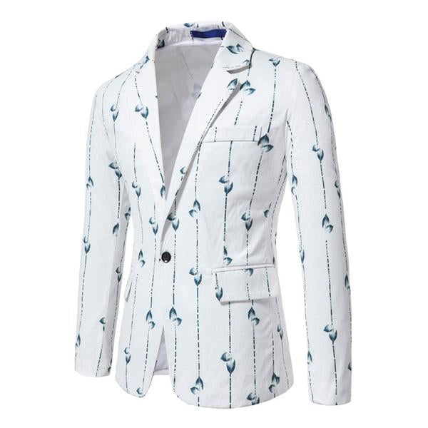 blazer-vintage-decontracte-a-imprime-feuille-et-rayures