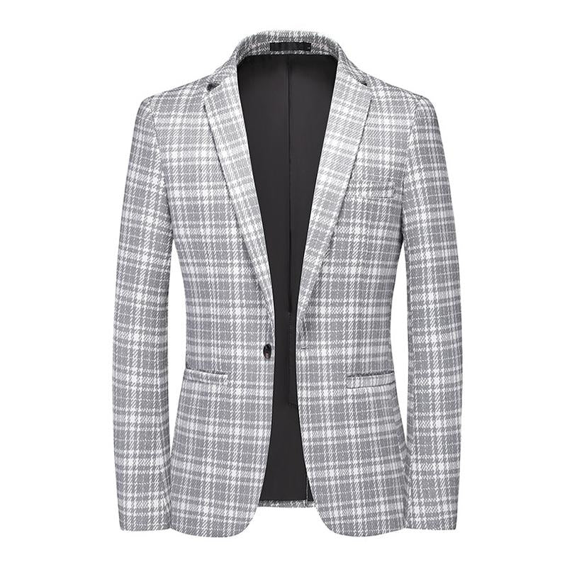 Karierter lässiger Vintage-Blazer für Herren