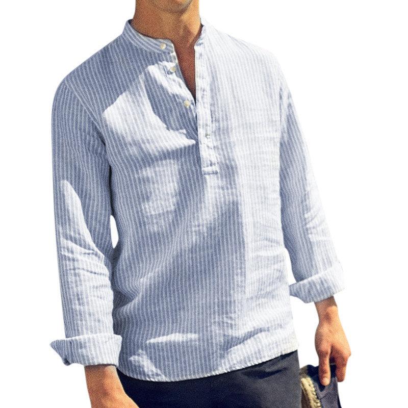 chemise-henley-decontractee-manches-longues-vintage