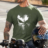 t-shirt-ample-manches-courtes-imprime-moto-vintage